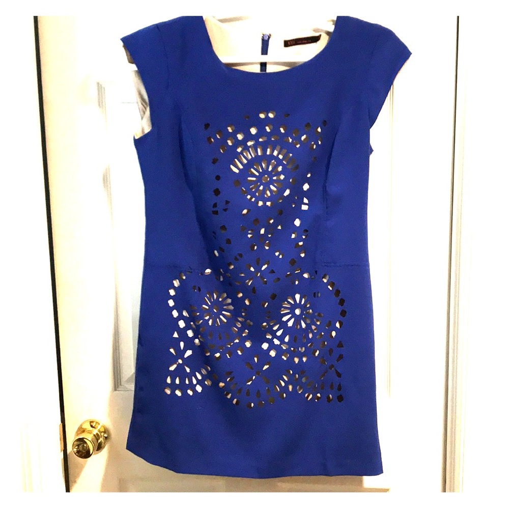 Blue dress by KAii size Large.